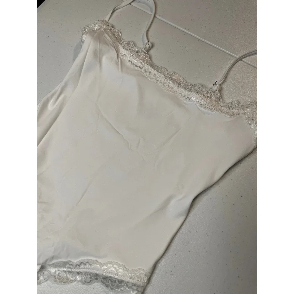 SUUKSESS Thong Bodysuit Backless Sleeveless Cami Body Suit Top (White, XS) - Picture 2 of 5